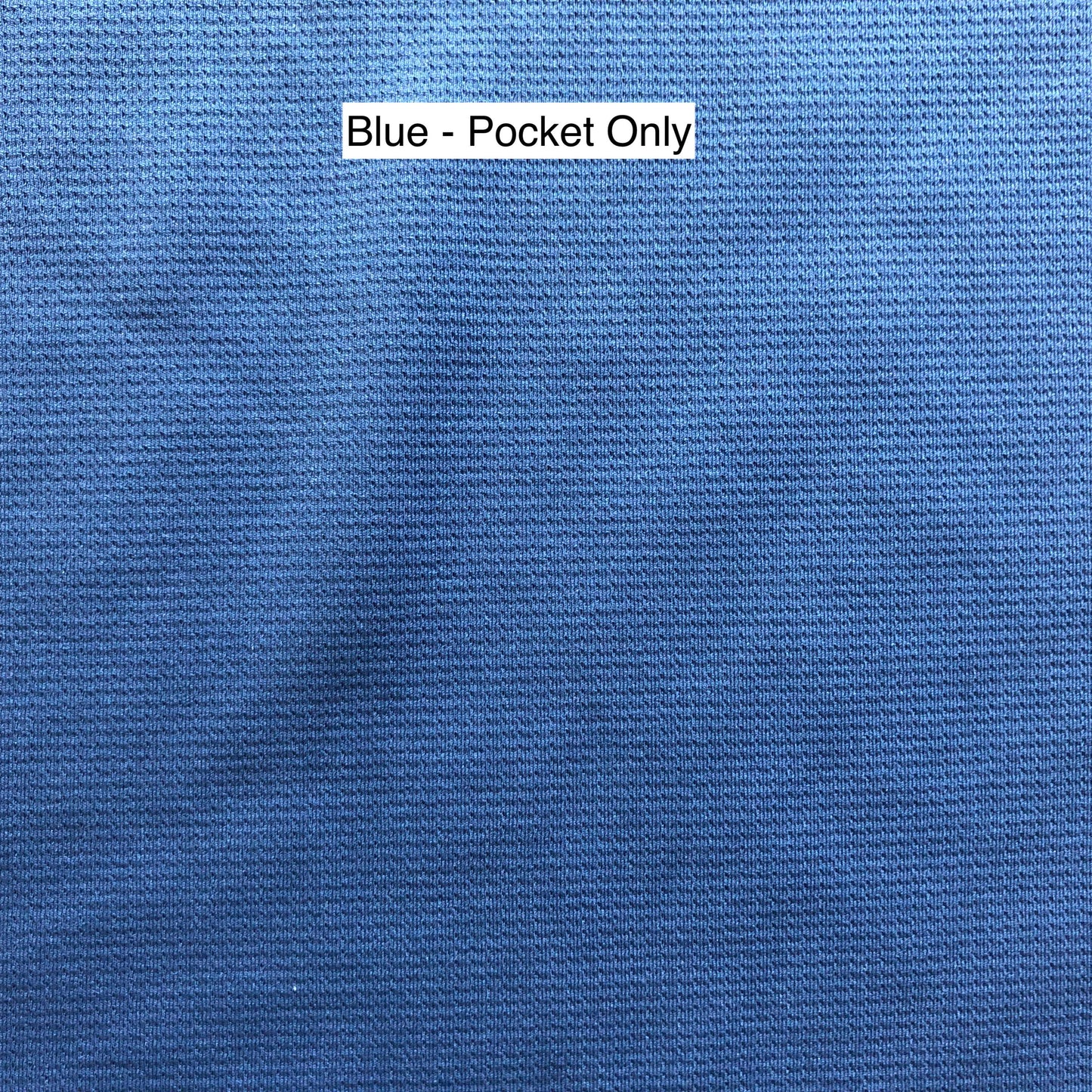 A swatch of Blue fabric.